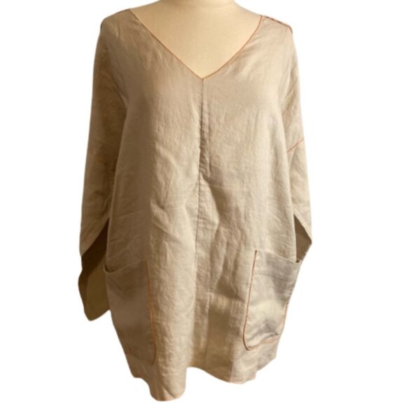 Soft Surroundings Linen Tunic Top Size Large - Picture 1 of 9